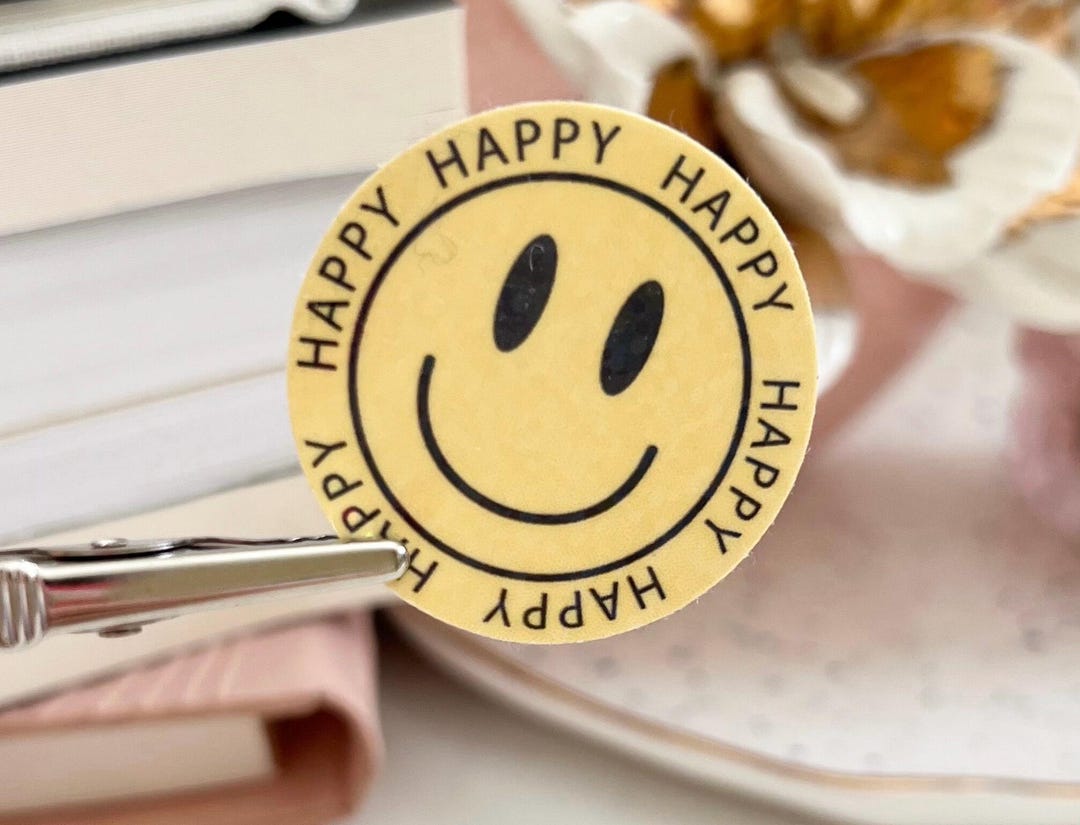 Too Happy Sticker Happy Happy Holographic Waterproof Sticker | Journaling Stickers ...
