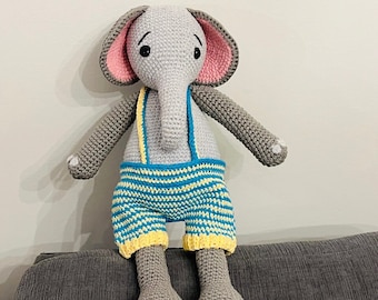 Amigurumi Elephant Crochet Pattern: DIY Plush Toy (PDF Pattern)
