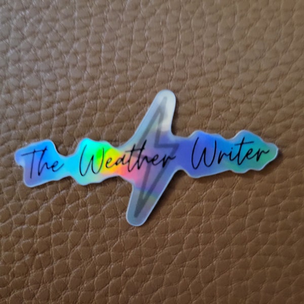 The Weather Writer Sticker