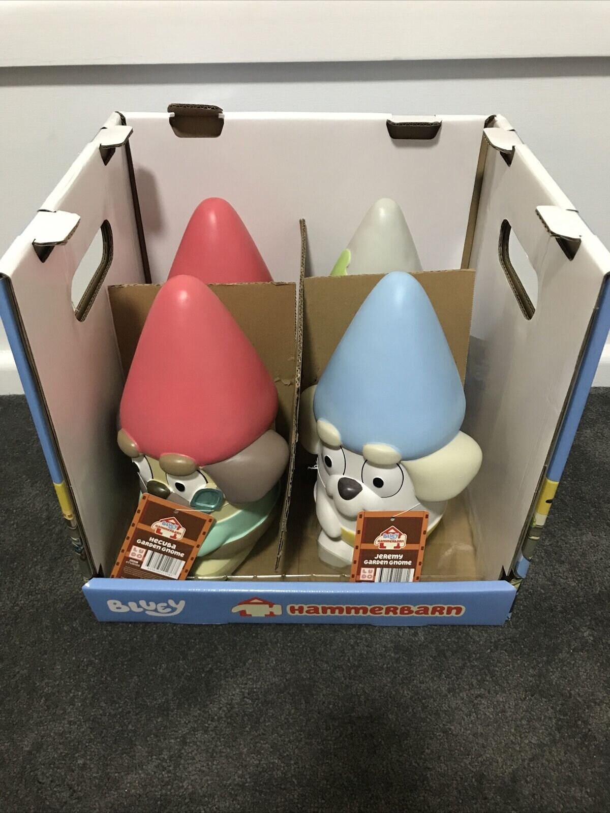 Bluey Hammerbarn Bunnings Limited Edition Full Set 4 Garden Gnomes Etsy
