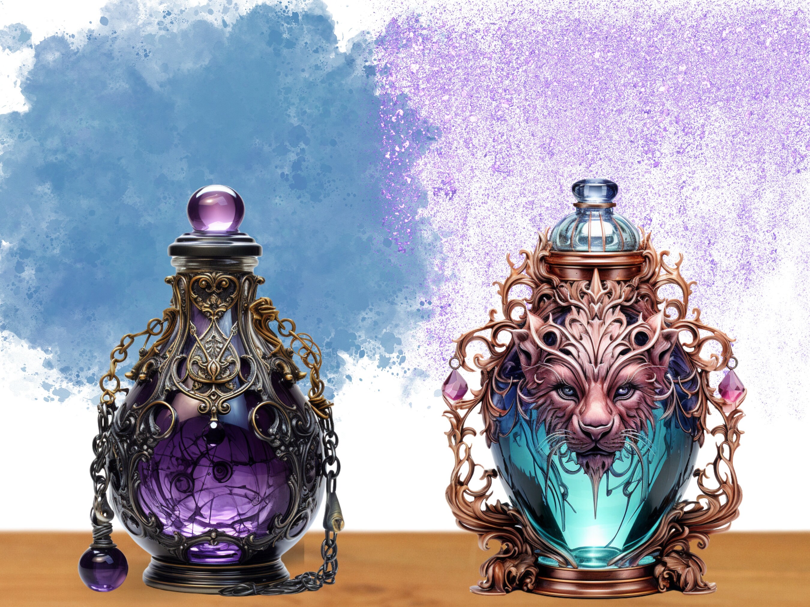 Magic Potion Bottle Clipart, Halloween PNG, Gothic Apothecary Potion ...