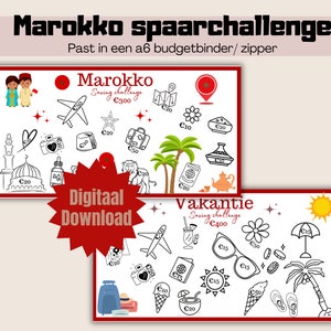 La sfida del risparmio in Marocco | sfida festiva | a6 | olandese | scarica | riempimento di contanti