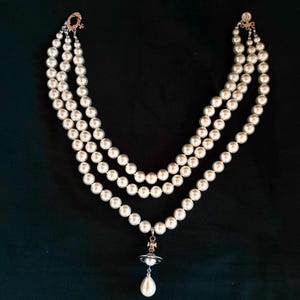 Vivienne Westwood Three Row Pearl - Etsy