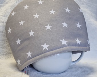 Tea cosy for teapot Tea lover gift Large tea cozy Teapot cover New home gift Gift idea Table decoration Grey stars Handmade in Ireland