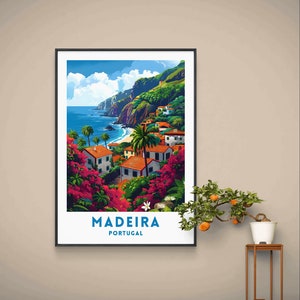 Madeira Portugal Travel Poster: Vintage Portuguese Wall Art (Digital Download)