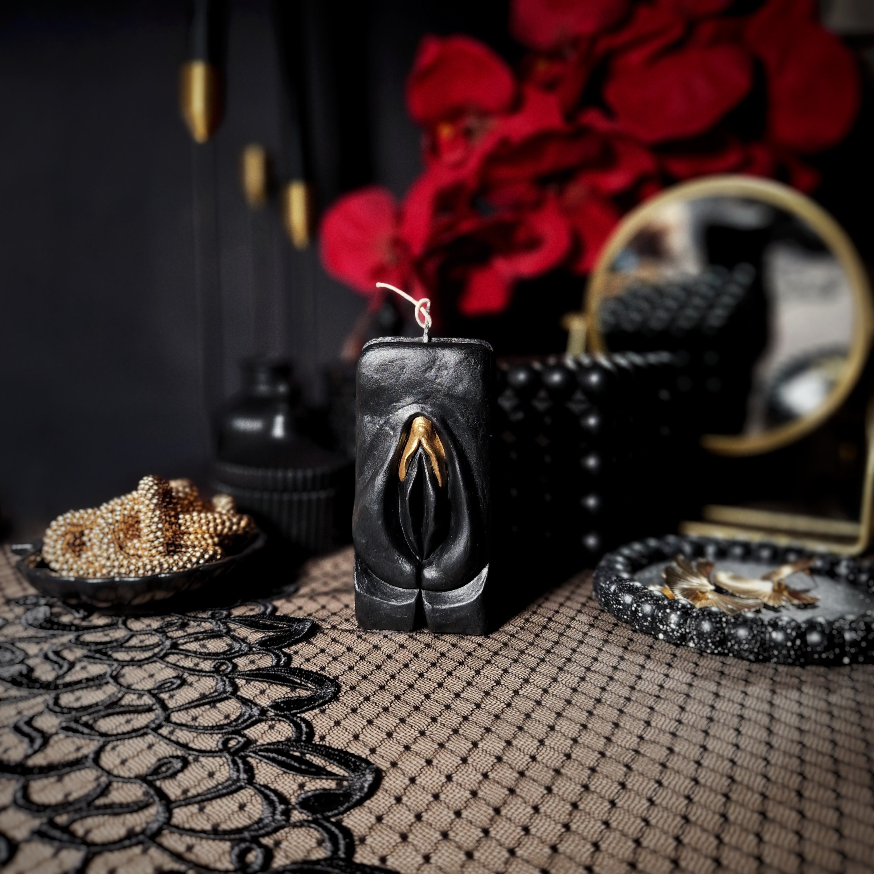 Erotic Art Vagina Candle Sexy Nude Vulva Labia Jewelry - Etsy