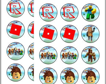 Roblox Cupcake Toppers: Gamer Birthday Party (Digital Download)