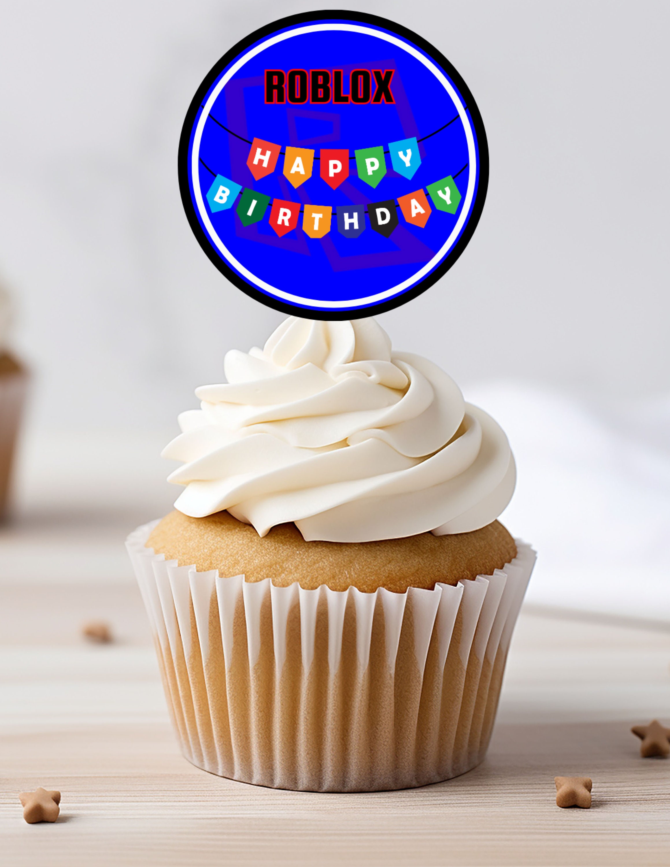 Roblox Cupcake Toppers, Roblox Birthday Topper, Gamer Cupcake Topper, Themed Party, Birthday ...