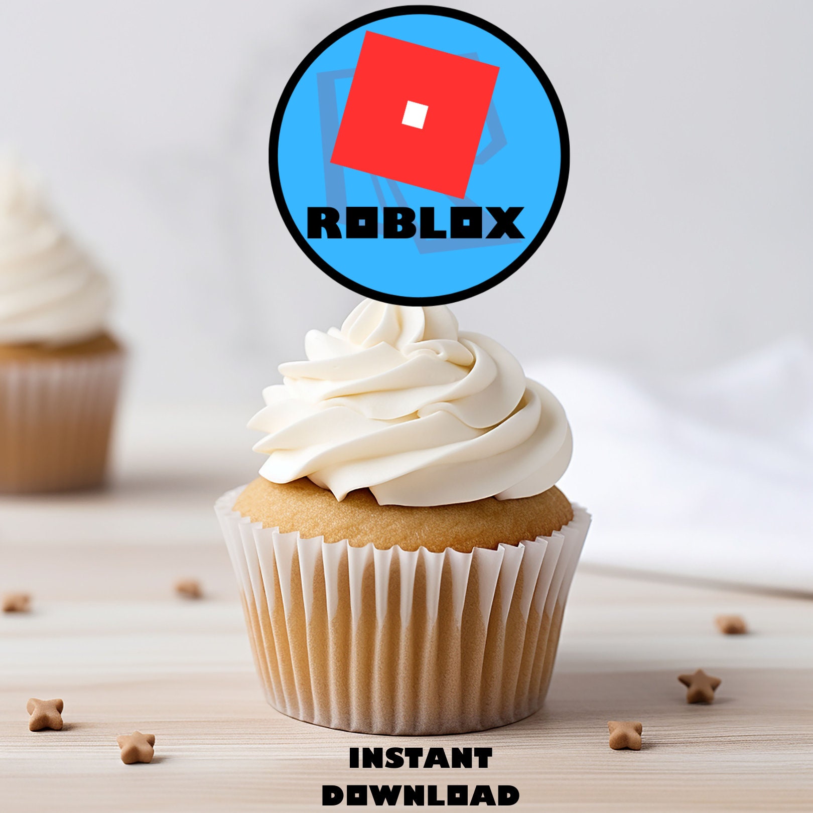 Roblox Cupcake Toppers, Roblox Birthday Topper, Gamer Cupcake Topper, Themed Party, Birthday ...