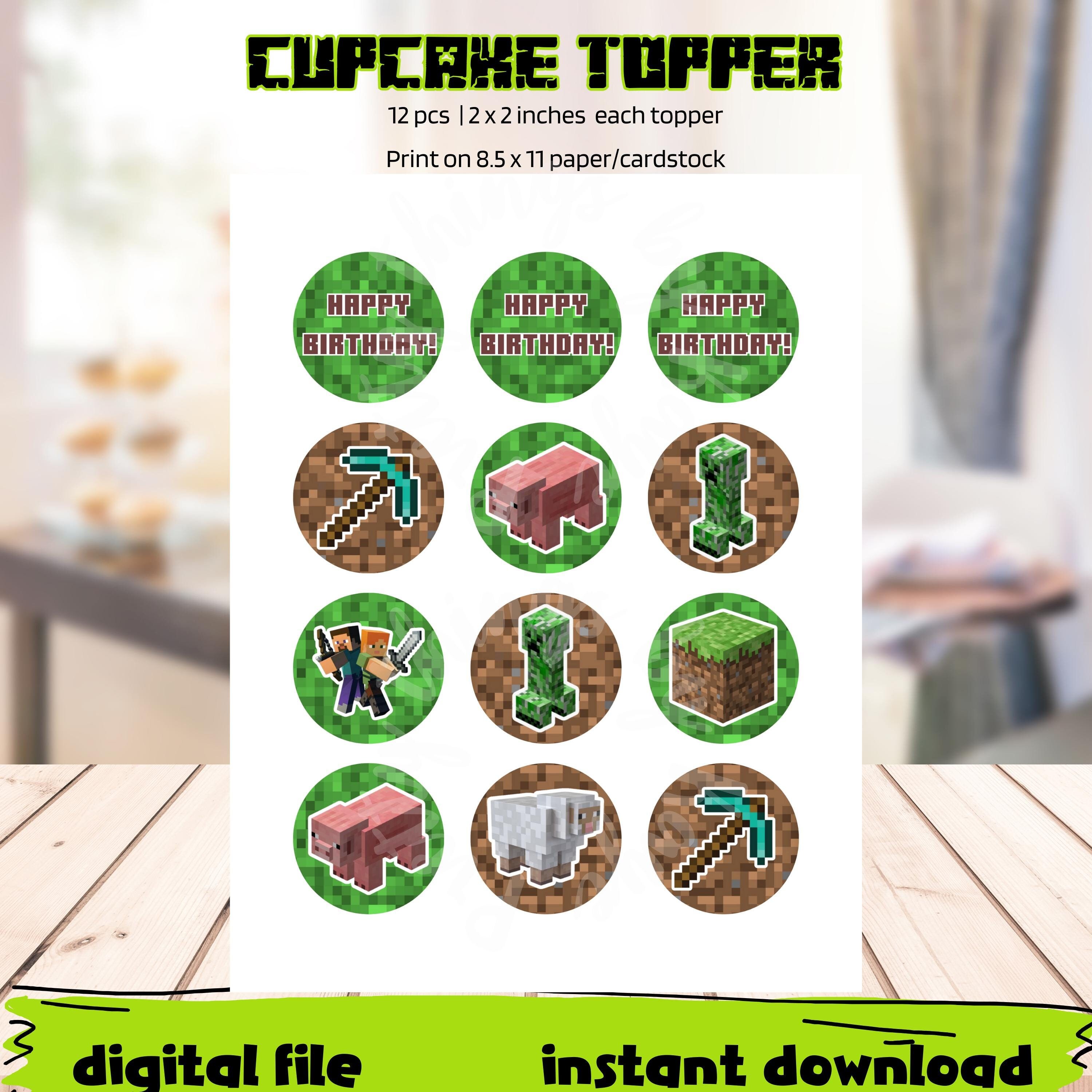 Printable Cupcake Toppers PDF/PNG