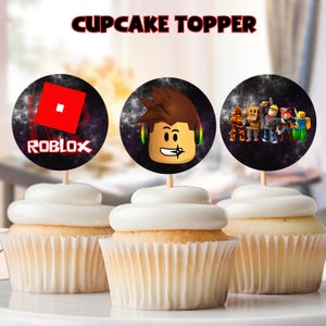 ROBLOX Cupcake Topper Printable – 12 PCS |  2x2 Inch Round Toppers | Instant Download PDF