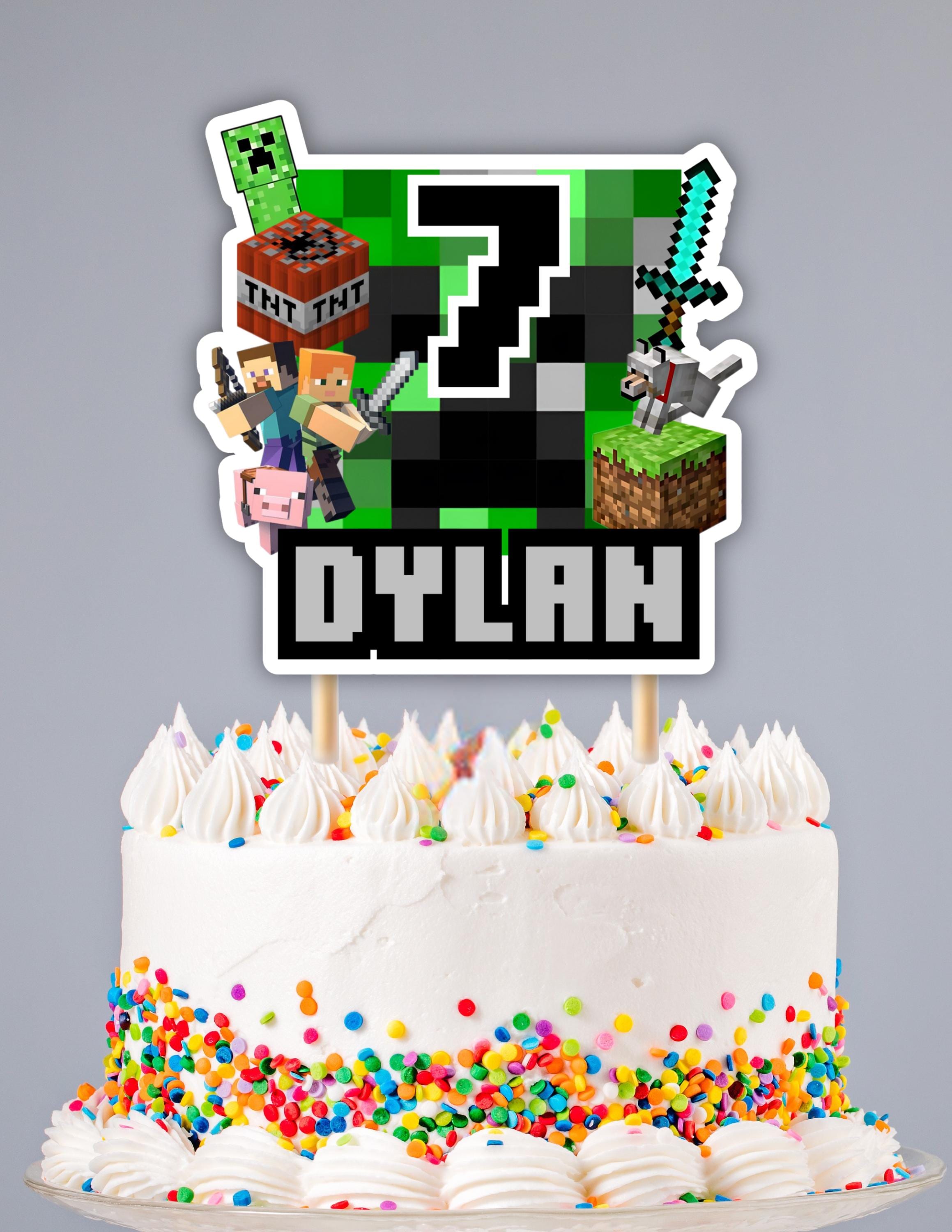 Custom Size Gamer Cake Topper