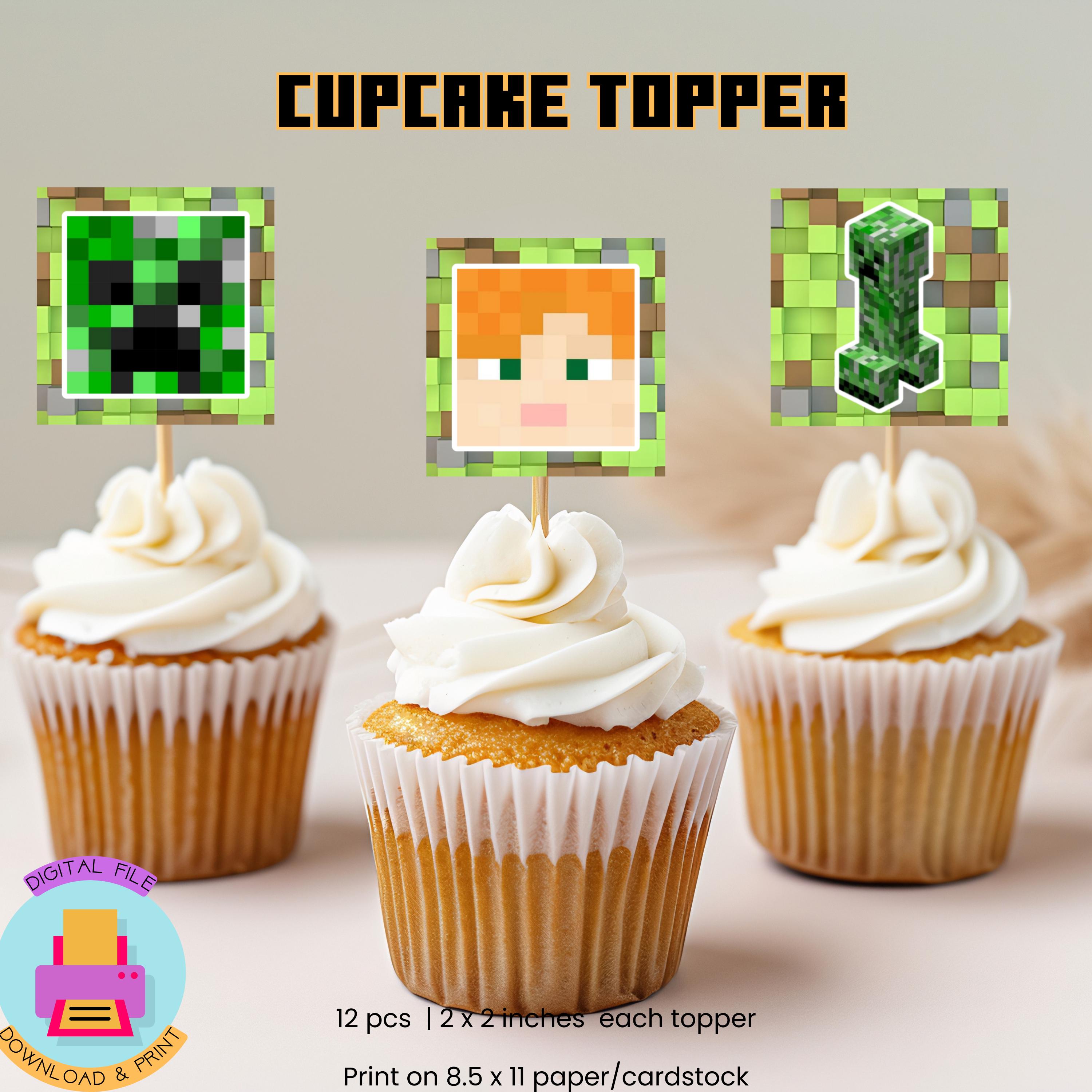 Square Cupcake Topper Printable