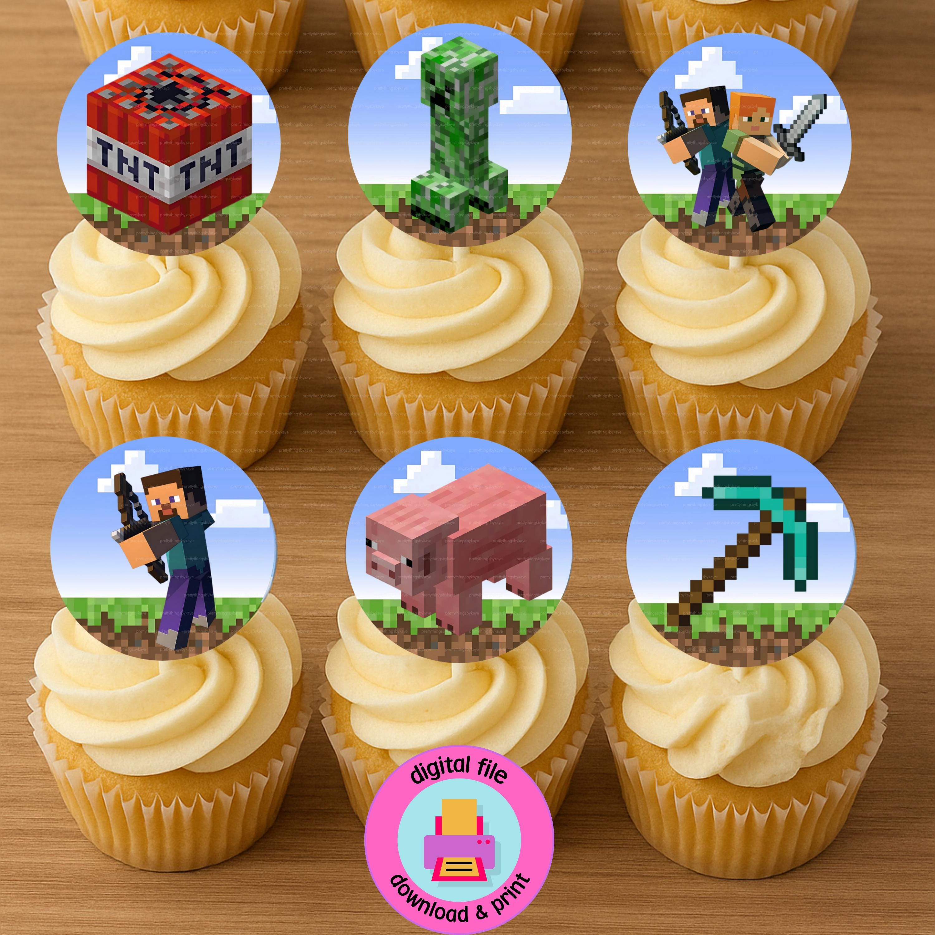 Many Toppers Minecrafter Cupcake Toppers Printable, Instant Download β Print as Many ...