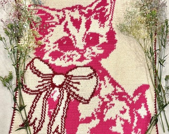 Motif de suspension murale au crochet pour chaton