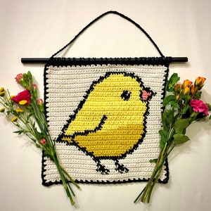 Canary Crochet Wall Hanging Pattern