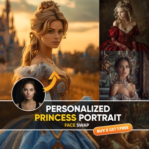 Portrait personnalisé de la reine de la Renaissance : cadeau royal personnalisé (téléchargement numérique)