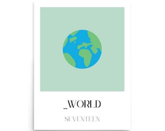 aesthetic kpop wall print - _world - cute seventeen poster to brighten your room