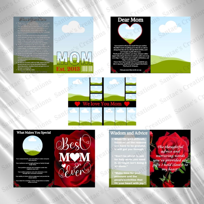 Magazine Template Bundle Graduation Template Memorial Orbituary