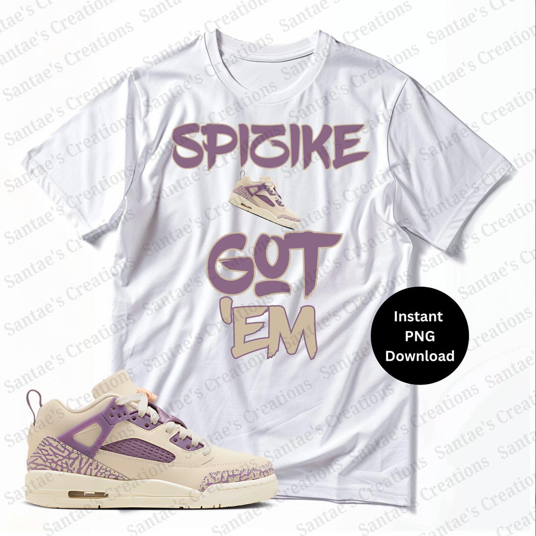 Jordan Spizike Low, Purple, Brown, Sneaker Match Shirt Design