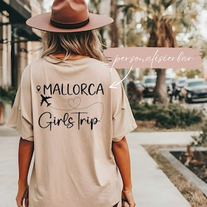 Mädelstrip Shirts, Girls Trip Shirts, Personalisierbares T-Shirt, Mallorca Shirts, Ibiza, Ballermann Gruppenshirt, Malle T-Shirt Bild 1