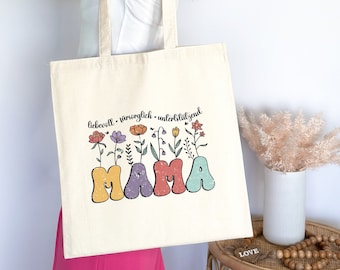 Personalisierter Mama Jutebeutel - perfektes Geburtstags- oder Muttertagsgeschenk - beschreibe deine Mama mit deinen eigenen Worten