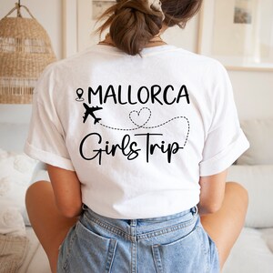 Mädelstrip Shirts, Girls Trip Shirts, Personalisierbares T-Shirt, Mallorca Shirts, Ibiza, Ballermann Gruppenshirt, Malle T-Shirt Bild 2