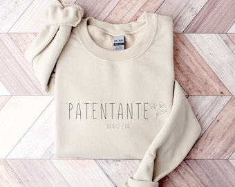 Patentante von Sweatshirt mit Patenkind Name | Patentante Hoodie | Geschenk Patentante | Schwangerschaft verkünden | Tante Sweatshirt