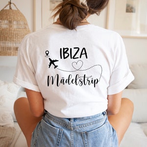 Mädelstrip Shirts, Girls Trip Shirts, Personalisierbares T-Shirt, Mallorca Shirts, Ibiza, Ballermann Gruppenshirt, Malle T-Shirt Bild 4