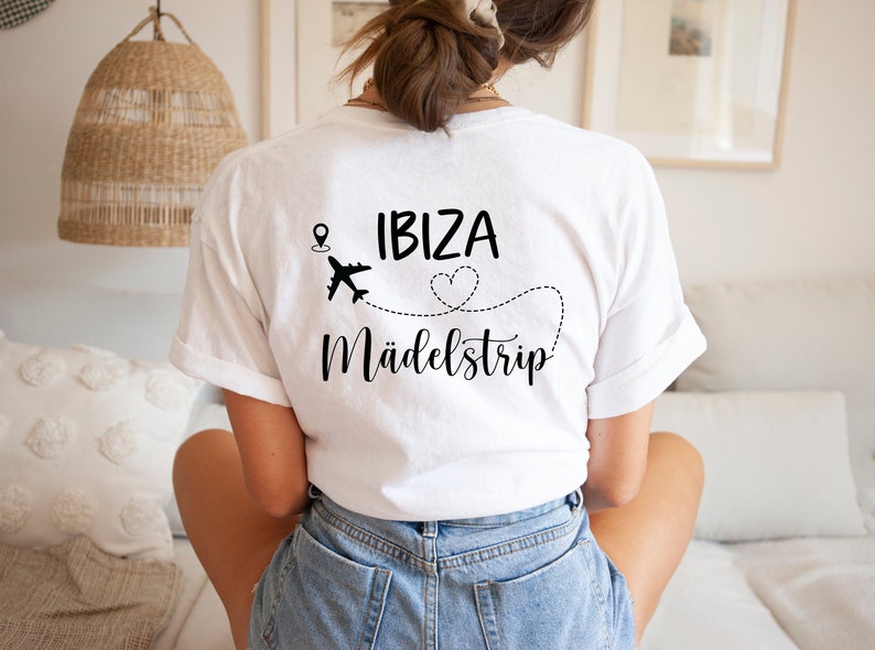 Mädelstrip Shirts, Girls Trip Shirts, Personalisierbares T-Shirt, Mallorca Shirts, Ibiza, Ballermann Gruppenshirt, Malle T-Shirt Bild 4