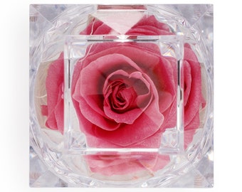 Forever Rose Crystal Ring Box | Eternal Rose | Diamond Box