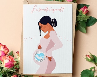 Carte à gratter annonce sexe bébé - Annonce grossesse - C'est une fille - C'est un garçon - Arrivée bébé - personnalisée