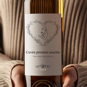 Set di etichette personalizzate, bottiglia di vino, etichetta per bottiglia, messaggio personalizzato, matrimonio, bambino, nascita, battesimo