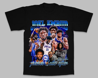 Joel Embiid Philadelphia 76ers Tshirt available in multiple colors. High quality Tshirt with oversize print !