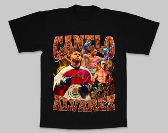 Canelo Alvarez Mexican Boxer Vintage Style Tshirt. High quality Tshirt with oversize print !