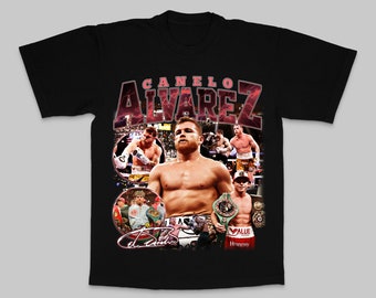 Canelo Alvarez Mexican Boxer Vintage Style Tshirt. High quality Tshirt with oversize print !