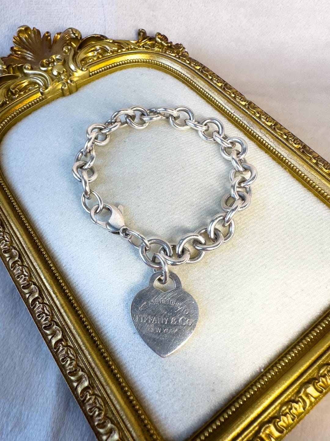 GORGEOUS Tiffany Heart Tag Bracelet- 925 Silver Tiffany Bracelet