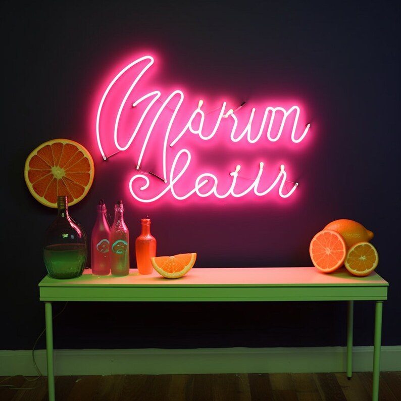 Custom Neon Sign,led Neon Light, Name Neon Sign,handmade Neon Sign,wall Decor,led Wedding Sign