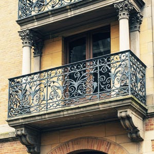 Custom Wrought Iron Balcony Railings – Design & Fabrication in Various Architectural Styles. Price:  dollars 470 per linear foot.
