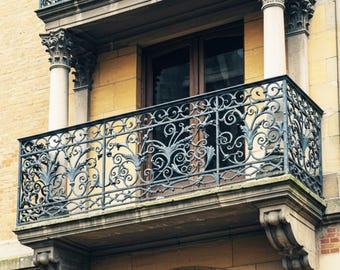 Custom Wrought Iron Balcony Railings – Design & Fabrication in Various Architectural Styles. Price:  dollars 470 per linear foot.