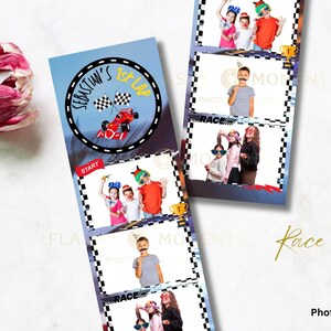 Race Car Formula One Racing Themed Photo Booth Template 2x6 Photo Strip ...