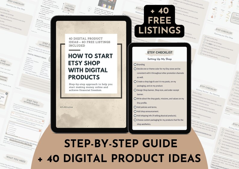 How to Start an Etsy Shop Guide for Beginners, How to Sell Digital