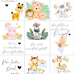 Adesivi per candele tombali | Bambini delle Stelle | 9 pezzi
