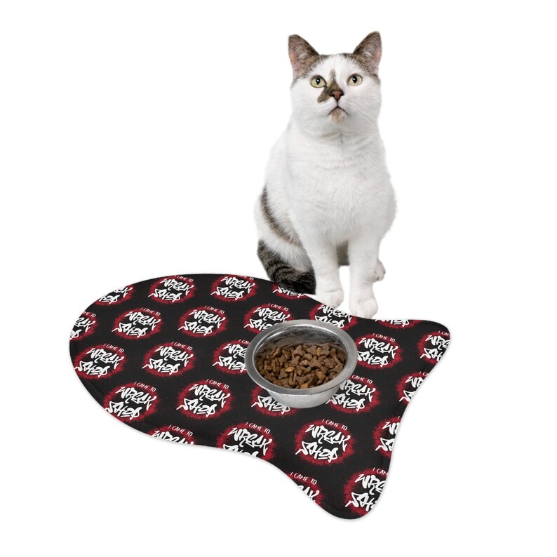 Pet Feeding Mat for Cat Pet Feed Mat for Dog Graffiti Etsy