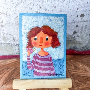 Peinture originale ACEO : "Escargot de mer"