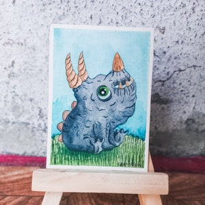 Peinture originale ACEO : "Bébé"