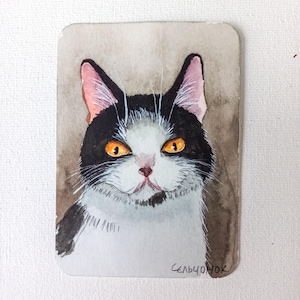 Peinture originale ACEO : "Ce look"