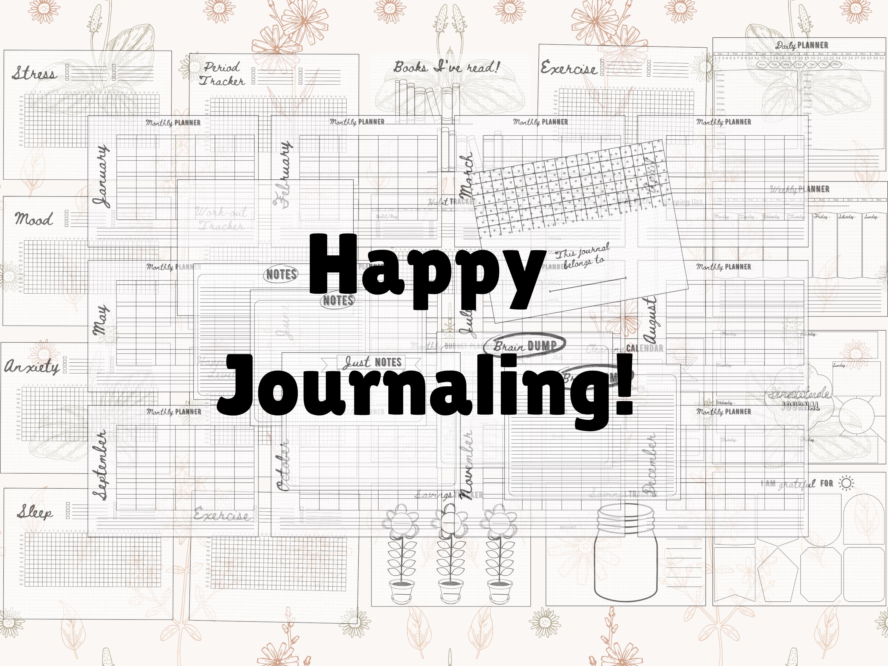 2025 Bullet Journal Planner Bundle – Printable & Digital PDF | Habit ...