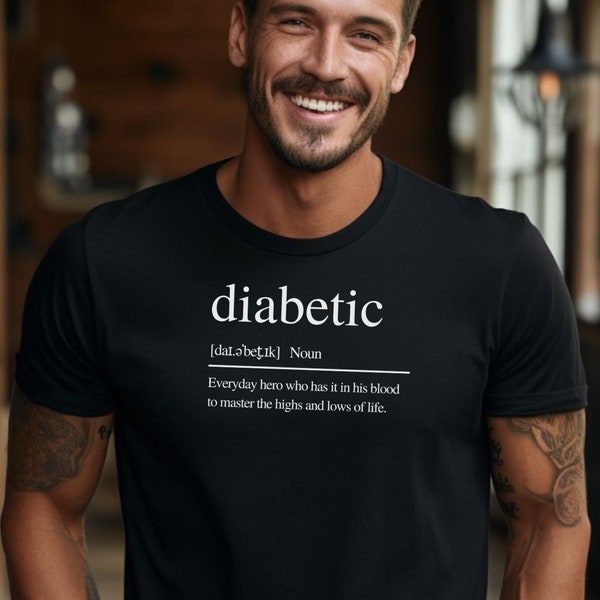 Diabetiker Shirt, Helden des Alltags, Spruch Lebensmotto, Diabetesbewusstsein, inspirierendes Geschenk, minimalistisch, Diabetes, Diaversary