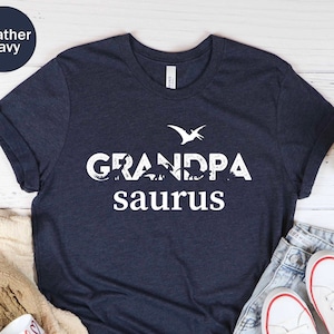 Granpasaurus Unisex T-shirt, Grandpa Saurus Rex, Grandpa Dinosaur Gift, Grandfather Tee, Family Dinosaur Tee